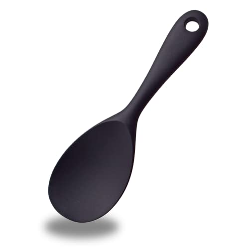 Cuchara para Servir, Cuchara Arrocera de Silicona, Cucharas De Silicona Para Arroz, Cuchara Arrocera Antiadherente, para Arroz, Puré de Patatas, Remover, Mezclar