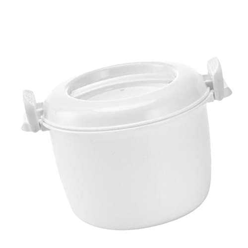 BESTonZON Microondas Olla Arrocera Microondas Olla a Presión Microondas Utensilios de Cocina para Arroz Microondas Olla Aislado Almuerzo Redondo