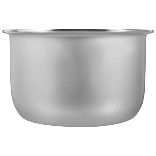 ULTECHNOVO Olla Interior Para Olla Arrocera - Olla Interior De Cerámica Para El Hogar Olla Arrocera Antiadherente Olla Interior De Repuesto Accesorio Para Cocina Eléctrica (Plata)