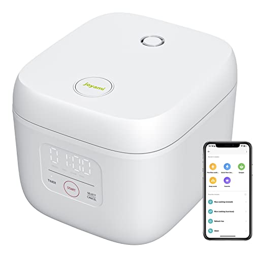 joyami Mini Smart Arrocera 1,6 L 3,5 tazas antiadherente olla 6 cuencos para 1-3 personas mantener el calor modo preseleccionado
