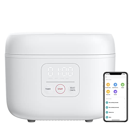 joyami Arrocera inteligente 4L 8 tazas antiadherente olla 12 cuencos para 3-8 personas mantener caliente modo preseleccionado