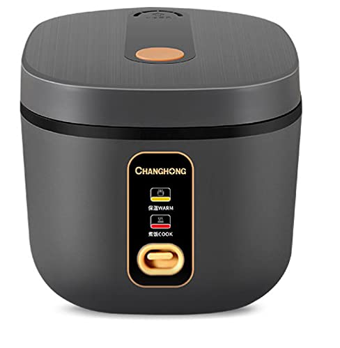 Olla arrocera eléctrica con un toque para arroz de sushi japonés asiático, 10 tazas sin cocer/20 tazas cocidas, olla de cocción rápida y conveniente con vaporizador,Grey-2L