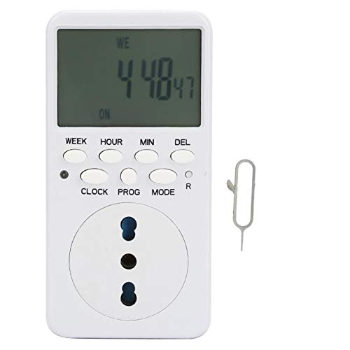 Compras Locas Temporizador, Enchufe del Temporizador, Dispensadores de Agua prácticos y confiables para ollas arroceras(Italian Plug)