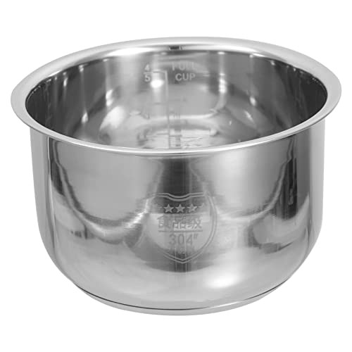 BESTonZON Recipiente Interior Para Olla Arrocera De Acero Inoxidable De 2 L Recipiente Para Cocinar Arroz Antiadherente Pieza De Repuesto Para Cocina Eléctrica Para El Hogar Cocina