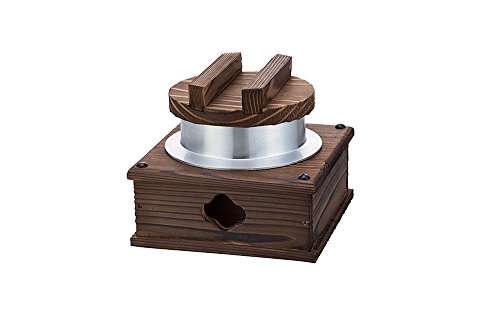 Olla de cocina japonesa para Kamameshi, 18 x 15,5 cm de altura, con tapa de madera de cedro, olla arrocera para cocina japonesa, Hecho en Japón