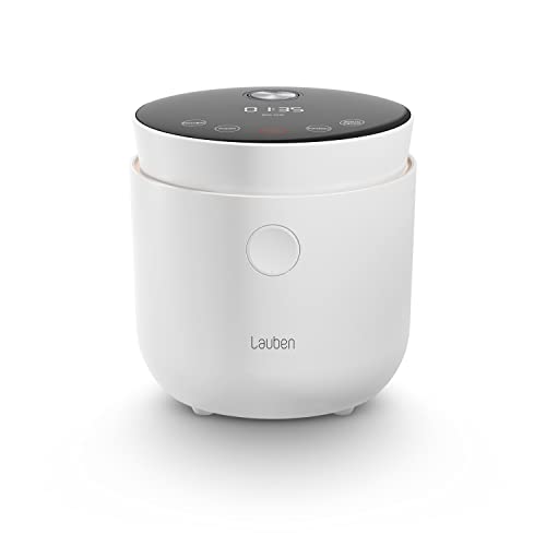 Lauben LOW Sugar Rice Cooker, Olla arrocera con función baja en azúcar, 1,5 l, temporizador, función mantener caliente, recipiente interior apto para lavavajillas, superficie antiadherente (Blanco)