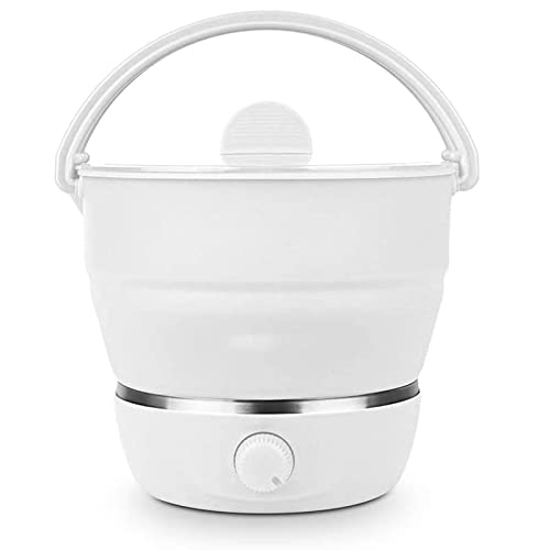HBOY Olla Arrocera De Silicona Plegable, Voltaje Dual 100V-240V, Protección contra Sobrecalentamiento, Cocina En Dormitorio, Oficina En Casa Viajes Al Aire Libre
