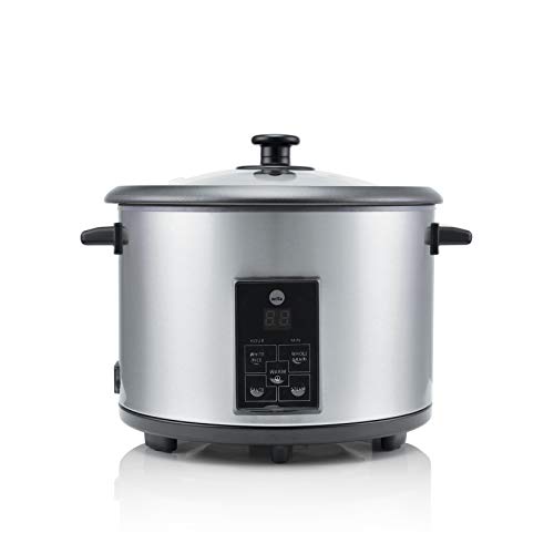 Wilfa GOHAN Arrocera - 1,8 litros de capacidad, 700 vatios, cuenco extraíble con recubrimiento antiadherente, 4 ajustes, plateada