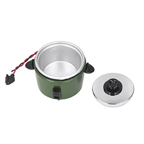 Aparato de Cocina para Casa de Muñecas, Mejora la Simulación de Simulación, Arrocera en Miniatura, Juguete, Adorno Hoem para Niños Y Niñas para la Decoración de la Oficina en el Hogar(Verde)