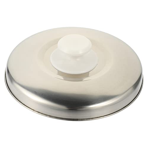 Housoutil Tapa De Olla Arrocera Cubierta De Olla Arrocera Tapas De Olla Arrocera Olla Arrocera De Acero Inoxidable Wok Cubierta De Plata