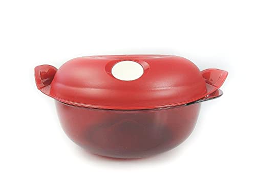 Tupperware Redondo para microondas Caja 1.5l Rojo