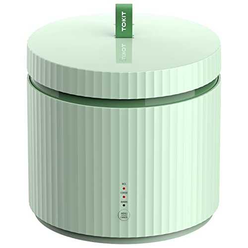TOKIT Arrocera 1,5L Multifunciones para 1 a 3 personas Olla interior antiadherente con revestimiento cerámico para el arroz
