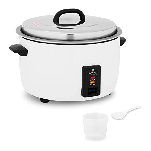 Royal Catering Arrocera Olla Para Arroz RCRK-19L (Olla de cocción de aluminio, Carcasa de acero inoxidable, 19 L, Potencia: 2650 W)