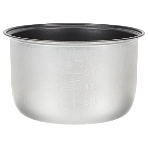 Luxshiny Recambio de Olla Interior para Olla Arrocera Olla Interior Antiadherente para Olla Arrocera Recipiente para Olla Arrocera de 2 L Olla 7. 27X7. 27X4. 24 en Plata