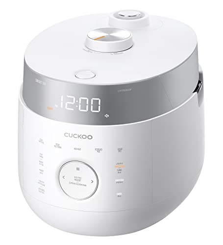 CUCKOO Olla arrocera y vaporera 16 programas, inducción, modo sin presión, cocción abierta, olla interior de acero inoxidable (hasta 10 personas), mantener caliente y función de autolimpieza