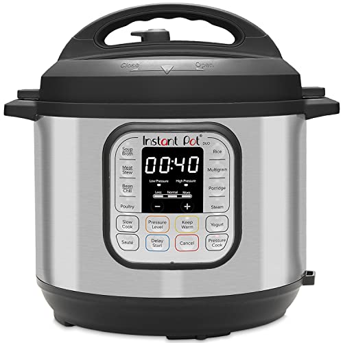Instant Pot Duo 80 7 en 1 Olla a Presión Eléctrica con Función de Arrocera, Cocción Lenta, Yogurtera, Vaporera, 8 L