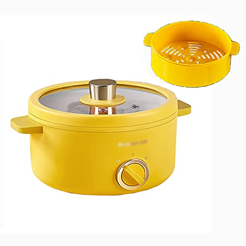 Olla arrocera (1.5L) Cocina de arroz multifuncional for el hogar/sartén/wok/olla de sopa, olla de cerámica antiadherente, for 1-3 personas (Color : B)