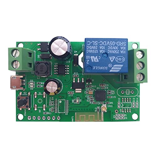 Irfora eWeLink DC5 V 12 V 24 V 32 V WiFi Switch módulo de relé inalámbrico Smart Home Automatisierungsmodule TelefonAPP Mando a distancia Temporizador compatible con Amazon Alexa Inicio Control por