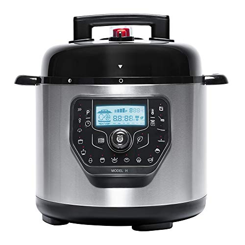 Cecotec Olla Programable GM Modelo H Deluxe. Programable 24 horas, Capacidad 6 litros,Sistema de cocción inteligente, Función báscula,Temperatura ajustable, Presión ajustable