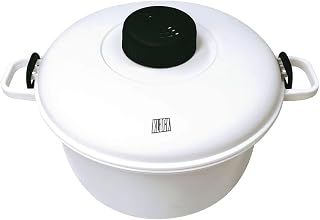 KLACK Olla a Presión para Microondas 2,8 Litros | Válvula Regulable de Vapor, Cocción con Menos Aceite, 26,5 × 21 × 15 cm, Taza Medidora Incluida, Arroz, Pasta y Verduras