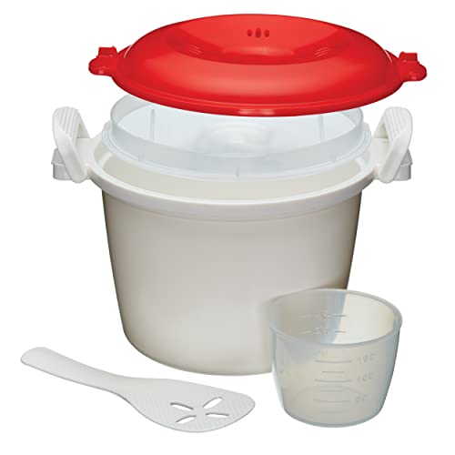 KitchenCraft - Arrocera y Vaporera, Plásticos Libres de BPA, 1,5 Litros