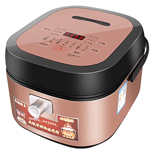 ZABEES Olla Arrocera Inteligente Multifuncional para El Hogar, Olla para Salsa De 5 L, Olla Interna De AzúCar De Baja ExtraccióN, MáQuina para Hacer Granos Saludables Fritos Programables Digitales
