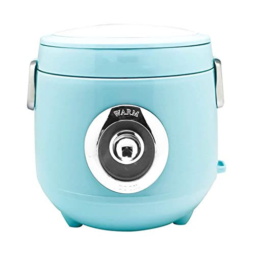 Mini Olla Arrocera Portátil Con Función De Mantenimiento Del Calor, Espátula Interna De Calidad Superior Y Taza Medidora, Calentador Eléctrico De Alimentos,Azul