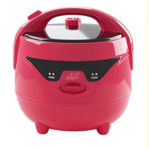 Olla Arrocera Y Vaporera 2/3/4/5L Revestimiento Antiadherente De Nido De Abeja De Gran Capacidad Para Dormitorio Familiar Para Arrocera De 2~9 Personas,Rojo,3L