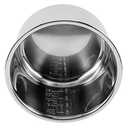 UPKOCH Recipientes De Acero Inoxidable Revestimiento De Olla Arrocera Plata Acero Inoxidable Universal Utensilios De Cocina De Acero Inoxidable