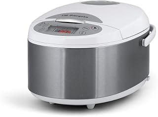 Orbegozo MCP 5000 – Robot de cocina, 5 litros de capacidad, 12 programas, cubeta antiadherente, temporizador 24 horas, recetario, 860 W [Clase de eficiencia energética A]