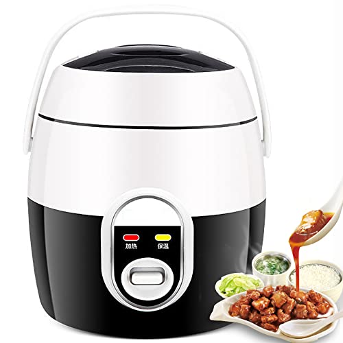 Olla arrocera y vaporera, calentador de vapor eléctrico mediano para alimentos con olla extraíble, antiadherente y fácil de limpiar
