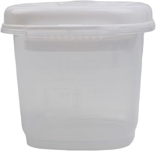 Arrocera para Microondas con para vapor, Olla Portátil de PP 16x11cm, Cocina Arroz y Pasta para rápido, Recipiente para Oficina