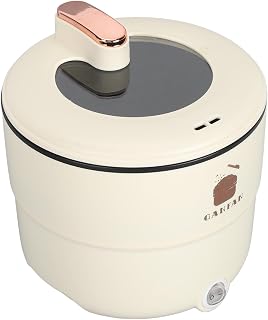 Olla Arrocera, Mini Olla Arrocera Eléctrica de 1,8 L para Comidas Individuales o Dobles, Admite Cocinar Arroz, Guisar Sopa, Hervir a Fuego Lento, Cocinar Verduras Al Vapor, Olla
