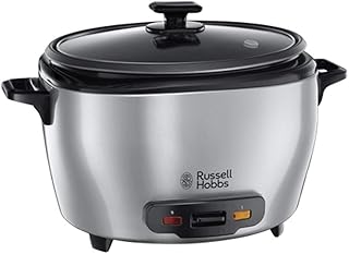 Russell Hobbs Maxicook - Arrocera (1000 W, Capacidad de 5l para 14 Tazas, Acero Inoxidable, Negro) - ref. 23570-56