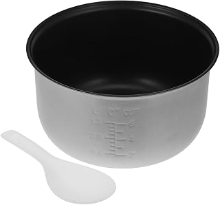 SEWACC - Olla de arroz (3 L, aleación de aluminio antiadherente, para la preparación de arroz doméstico, recipiente de repuesto para estufa eléctrica