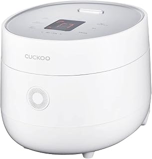 CUCKOO CR-0675F | 6 tazas (crudas) arrocera | 13 opciones de menú: quinua, avena, arroz integral y más, pantalla táctil, olla interior antiadherente | Blanco