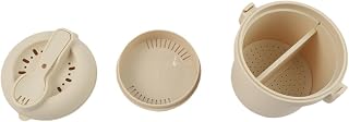 Olla arrocera para microondas de 1,5 L, sin BPA | Circulación uniforme del vapor, evita que se pegue, capacidad de 1,5 L, polipropileno, apto para microondas