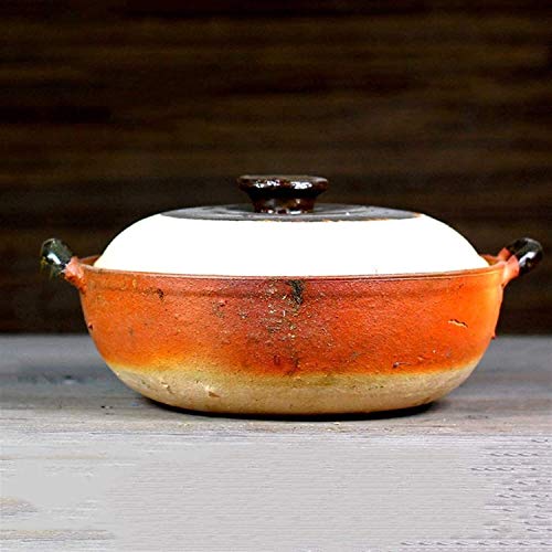 Cacerola portadora de cazuela con tapa, cazuela de sopa, olla arrocera japonesa Donabe, cazuela de cerámica resistente al calor, cacerola saludable, olla caliente, olla de arroz de barro, olla de esto