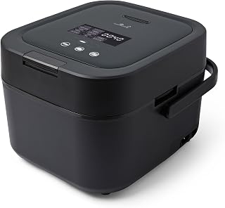 Yum Asia Hotaru olla arrocera de inducción (IH) con recipiente de cerámica (3 tazas, 0,54 litros), 7 funciones para arroz, 5 funciones multifunción, pantalla LED (Gris pizarra)