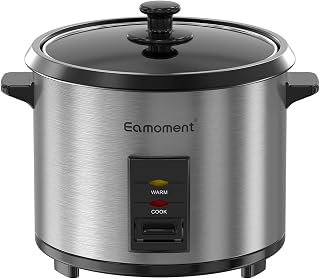 Arrocera 1,8L con Vaporera y Antiadherente,Plata, 700W | 1,8L Arrocera antiadherente, vaporera, mant. caliente, tapa vidrio, 1-10 p., cubeta extraíble, incl. taza medidora y espátula