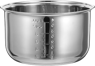 Olla Arrocera Interior De Acero Inoxidable Compatible con Múltiples Marcas para Cocinar Arroz Vapor Y Gachas Fácil De Limpiar Distribución del Calor Accesorio para Cocedores Eléctricos