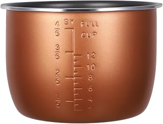 Zerodeko Reemplazo Del Recipiente Interior Para Olla Arrocera Olla Interior De Acero Inoxidable 6 L Compatible Con Cocedora De Arroz Y Accesorios Para Cocinas Eléctricas