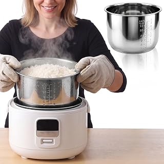 Olla Interior De Olla De Arroz Inoxidable Repuesto Para Arrocera Eléctrica Tanque Interno Para Cocción De Arroz Vapor Y Gachas Accesorio De Reemplazo Universal