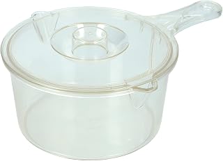 KitchenCraft - Cazo con Tapa para Microondas, Plástico Libre de BPA, 900 ml