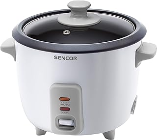 Sencor Arrocera 1.5L Premium EasyClean – Rice Cooker Automático, función Mantener caliente sin supervisión, Apagado Automático, Perfecto para Todo Tipo de Arroz y Arroz Sushi, Blanco - 1500WH