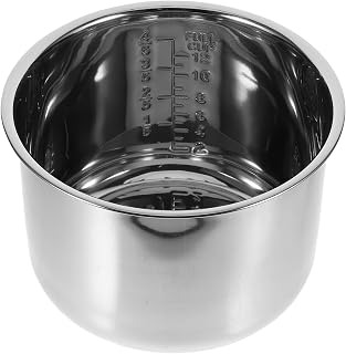 POPETPOP Cubeta Olla GM6 Litros de Acero Inoxidable, Recambio Interior para Olla Programable y Arrocera, Repuestos Compatibles Modelos D/E/F/G/H, Accesorios de Cocina Multifunción