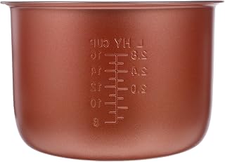 Repuesto para Olla Arrocera 6L de Aleación de Aluminio Antiadherente | Apto para Lavavajillas, Evita Derrames, Distribución Uniforme del Calor, para Cocina Doméstica Familiar, Escala
